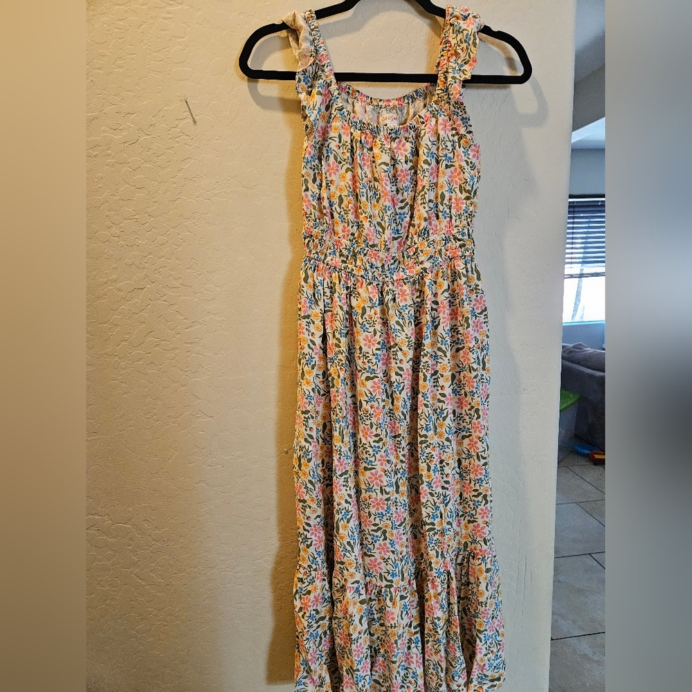 Cat & Jack Multicolor Floral Dress Size 14